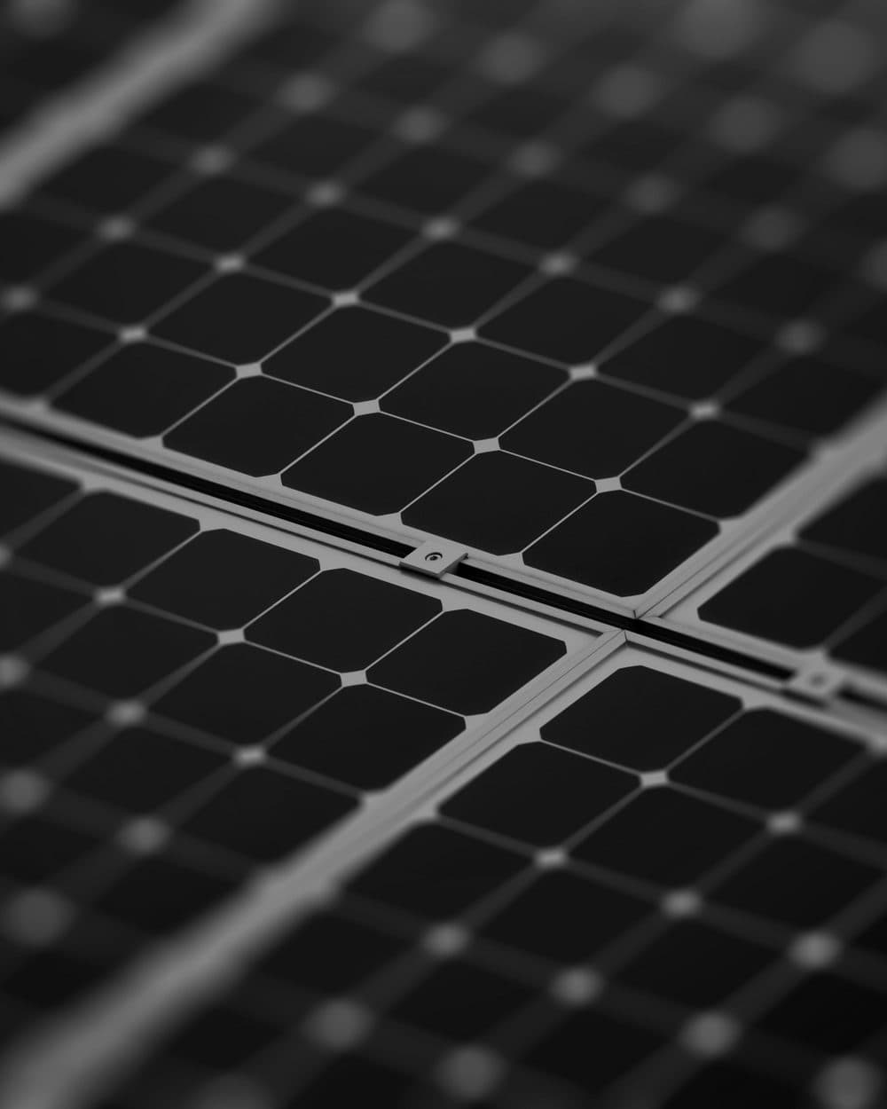 Nahaufnahme hochwertiger Photovoltaikmodule